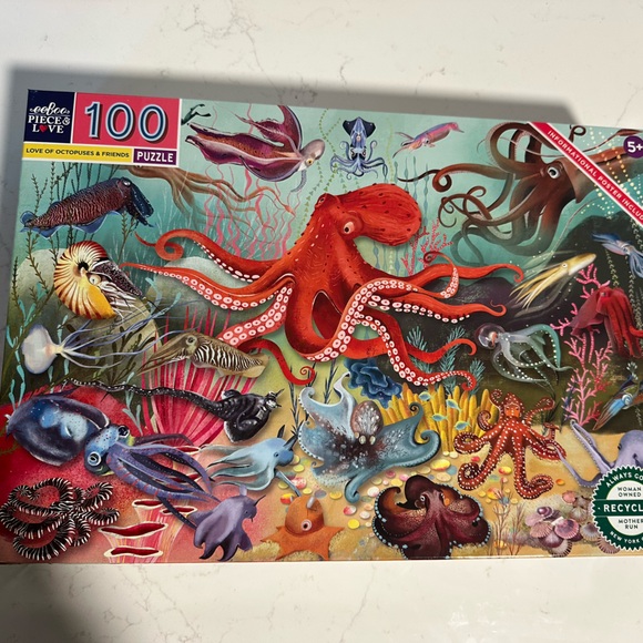 Eeboo Other - NEW Underwater Creatures 100-Piece Puzzle
